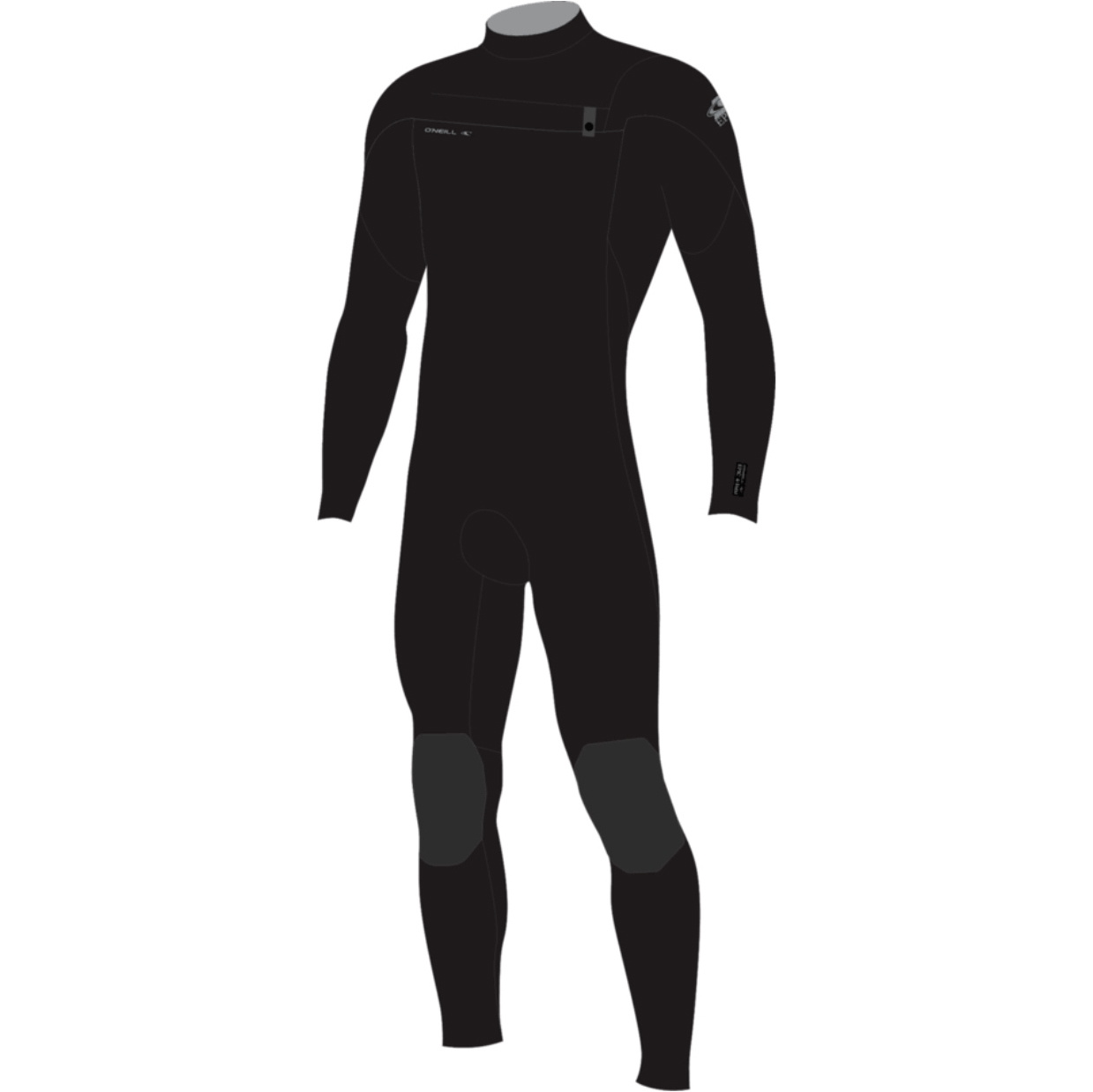 2026 O'Neill Junior Epic 4/3mm Chest Zip Wetsuit 5655 - Black